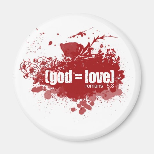 GOD = LIEBE-Magnet Magnet (Vorne)