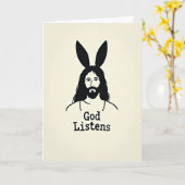 God Listens Thoughtful Card Karte (Gelbe Blume)