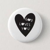 God loves you button (Vorderseite)
