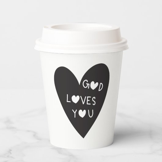 God loves you pappbecher (Rückseite)