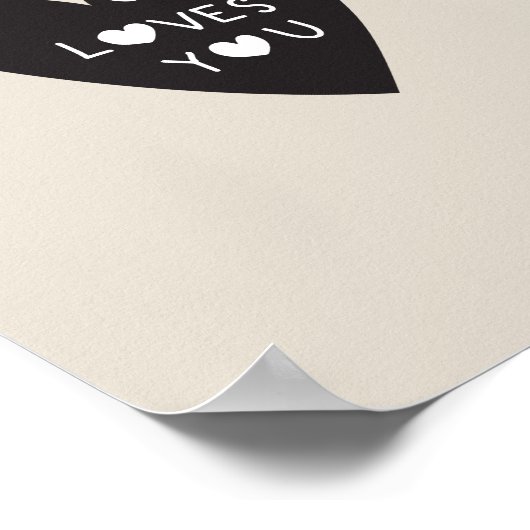 God loves you poster (Ecke)