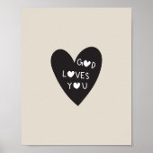 God loves you poster (Vorne)