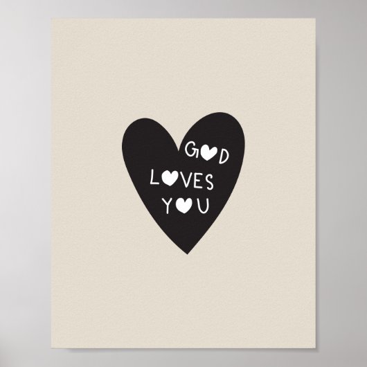 God loves you poster (Vorne)