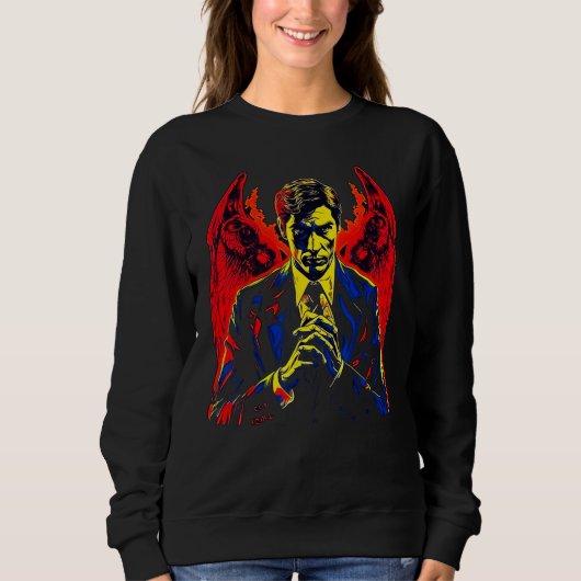 God Lucifer Fallen Angel Sweatshirt (Vorderseite)