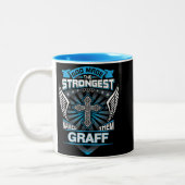 God Made The Strongest And Named Them Graff Zweifarbige Tasse (Links)