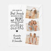 God Made Us Best Friendship Quote Foto Fleecedecke (Vorderseite)