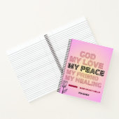God, My Love & Help Psalm 28:7 Spiral Notebook Notizblock (Innenseite)