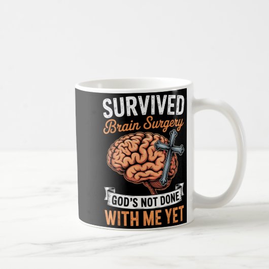 God Not Done Brain Tumor Jesus Christian Bible Bra Kaffeetasse (Rechts)