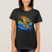 God of Speed Greek Mythology Art T-Shirt (Vorderseite)