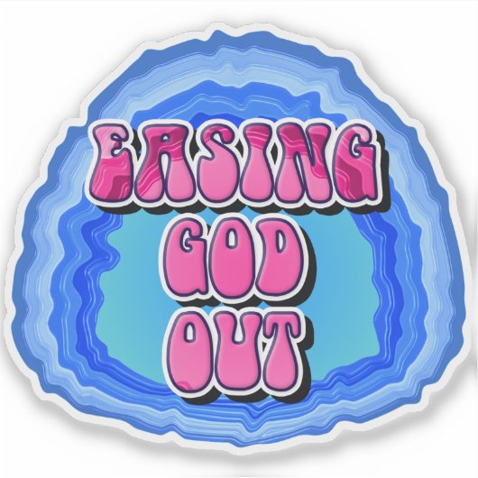 GOD-Out-Geode 12 Step OM Erholung Slogan Aufkleber (Vorderseite)