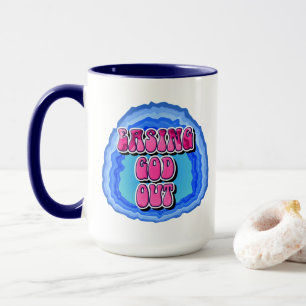 GOD-Out-Geode 12 Step OM Erholung Slogan Tasse