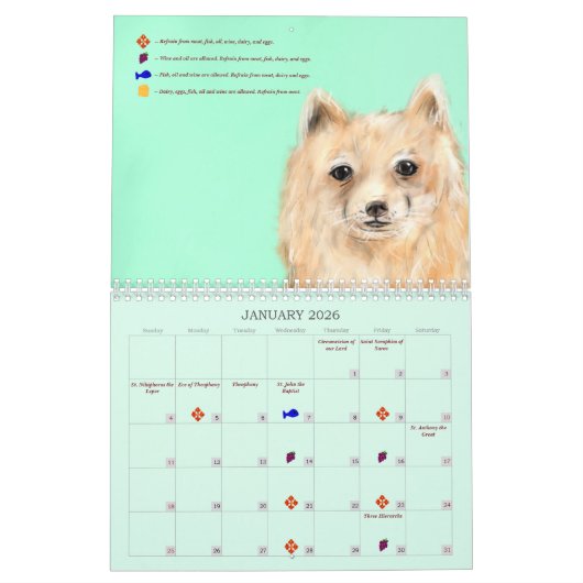 God Peace Orthodox Calendar 2026 Kalender (Jan 2026)