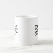 GOD PREFERS KIND ATHEISTS.png Kaffeetasse (Mittel)