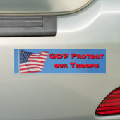 GOD Protect Our Troops! Autoaufkleber (Auf Auto)