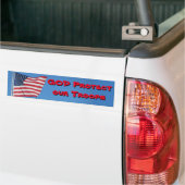 GOD Protect Our Troops! Autoaufkleber (Auf Lkw)