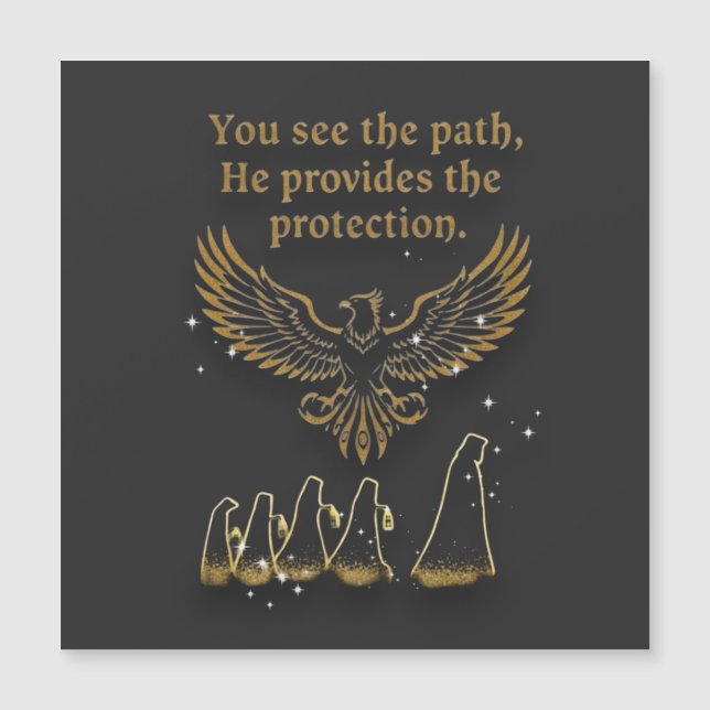 God protection magnetkarte (Vorderseite)