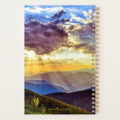 God Ray Sunams on Mountain Foto Custom Planer (Rückseite)