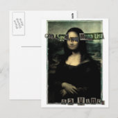 GOD_RETTEN_THE_MONA_LISA POSTKARTE (Vorne/Hinten)