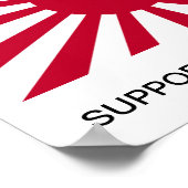 GOD RETTETE JAPAN SUPPORT TSUNAMI RELIEF ! POSTER (Ecke)