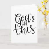God’s got this karte (Gelbe Blume)