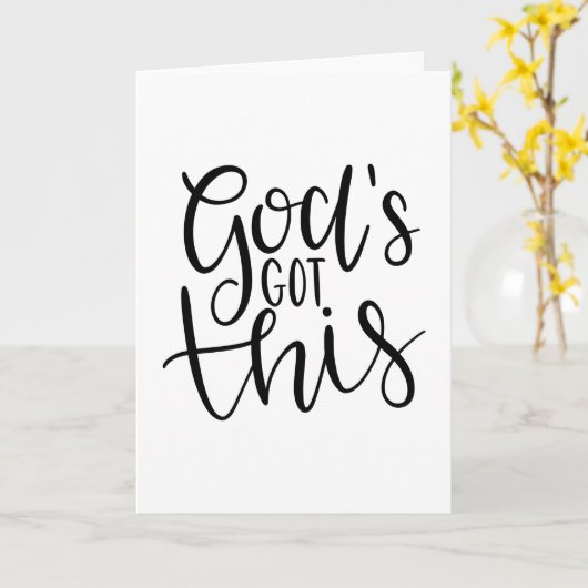 God’s got this karte (Gelbe Blume)