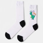 God’s Little Dino Socks Socken (Linkes Detail)