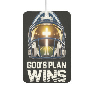 God’s Plan Football Helmet Air Freshener Autolufterfrischer