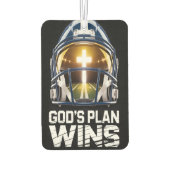 God’s Plan Football Helmet Air Freshener Autolufterfrischer (Rückseite)
