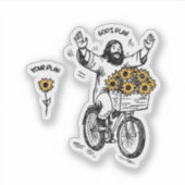 God’s Plan vs Your Plan Aufkleber (Vorderseite)