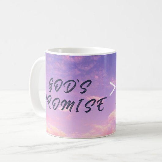 God’s Promise – Inspirational Christian Mug Kaffeetasse (Vorderseite Links)