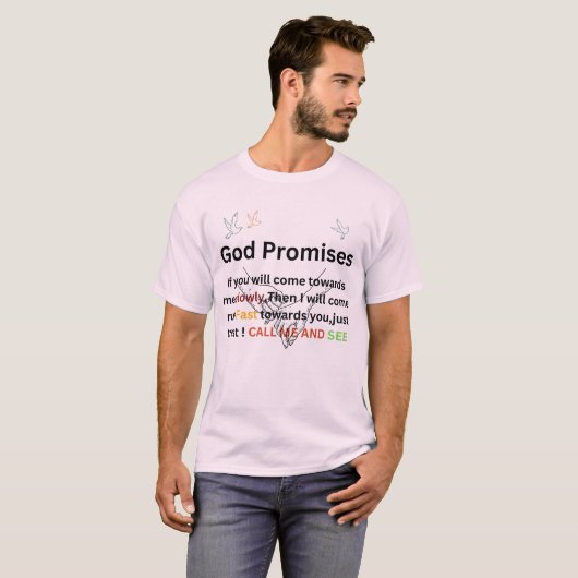 God’s Promises Never Fail – Inspirational T-Shirt (Vorne ganz)