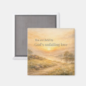 God’s Unfailing Love Christian Encouragement Magnet (Vorderseite/Rückseite)