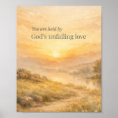 God’s Unfailing Love Christian Encouragement Poster (Vorne)