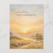 God’s Unfailing Love Christian Encouragement Postkarte (Vorderseite)