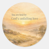 God’s Unfailing Love Christian Faith Sticker (Vorderseite)