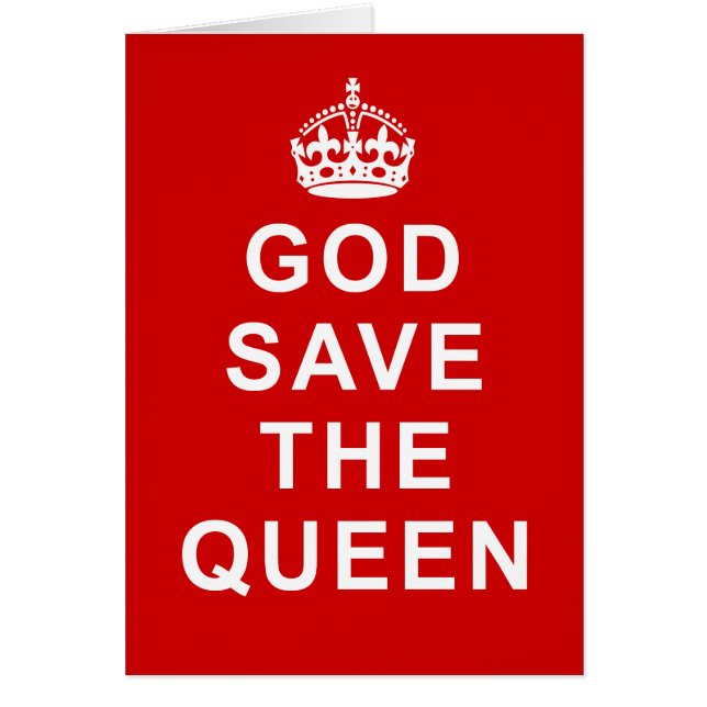 God Save the Queen T-Shirts, Taschen, Geschenke (Vorne)