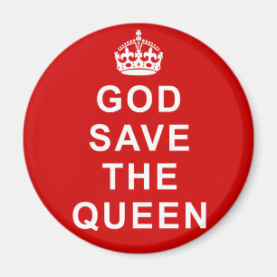 God Save the Queen T-Shirts, Taschen, Geschenke Magnet