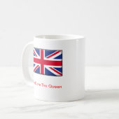 God Save the Queen Tasse (Vorderseite Links)