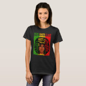 God Says I Am Black History Afro Black Women T-Shirt (Vorne ganz)