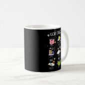 God Says I Am Cat Book Lover Christian Cute Jesus Kaffeetasse (VorderseiteRechts)