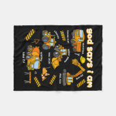 God Says I Am Christian Bible Verses Boys Construc Fleecedecke (Vorderseite (Horizontal))