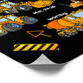 God Says I Am Christian Bible Verses Boys Construc Poster (Ecke)