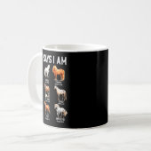 God Says I Am Horse Christian Girl Teen Boy Bible  Kaffeetasse (Vorderseite Links)