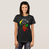 God Says I Am Melanin Afro Woman Black History Mon T-Shirt (Vorne ganz)