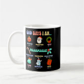 God Says I Am Pharmacist Christmas Pharmacy Tech C Kaffeetasse (Links)