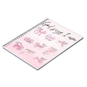 "God says I am..." Spiral Notebook Notizblock (Linke Seite)