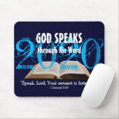 GOD SPEAKS Bible Year 2020 Customized Scripture Mousepad (Mit Mouse)