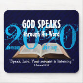 GOD SPEAKS Bible Year 2020 Customized Scripture Mousepad (Vorne)
