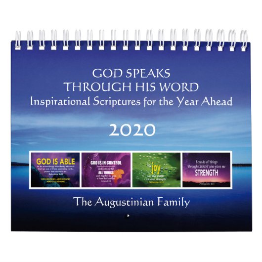GOD SPEAKS Inspirational Bible Verses Jahr 2020 Kalender (Titelbild)