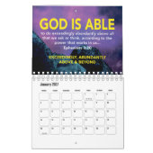 GOD SPEAKS Inspirationsskriptur PERSONALISIERT Kalender (Jan 2027)